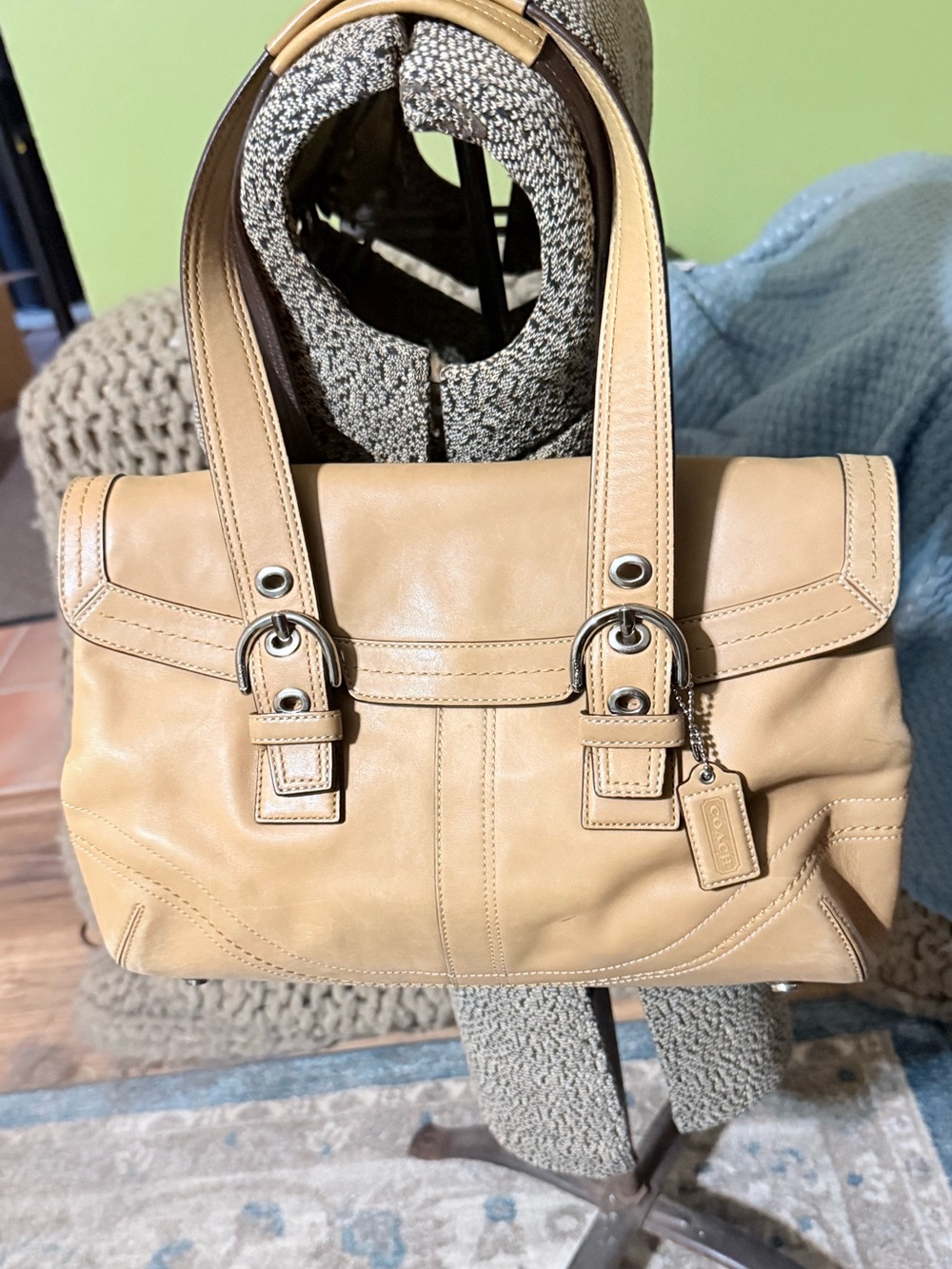 Coach Vtg SoHo Hampton Flap Satchel/Shoulder Bag